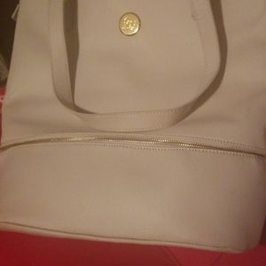 Joy tote leather gently  used